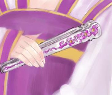 PS鼠绘身着紫裙的古典美女(28)