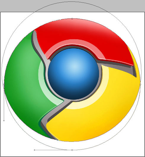 PS制作Google Chrome浏览器Logo图标(30)
