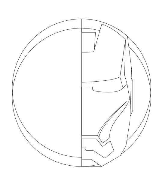 钢铁侠面具|ai与ps结合制作钢铁侠面具(4)