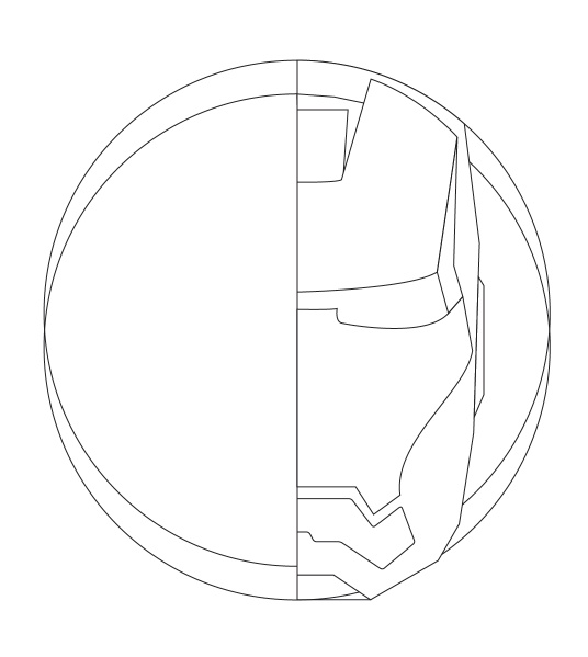 钢铁侠面具|ai与ps结合制作钢铁侠面具(3)