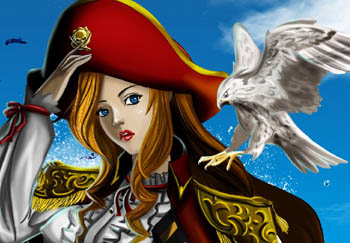 女海盗|PS鼠绘可爱的女海盗(2)