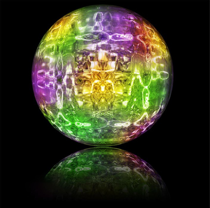 用PS的滤镜制作漂亮的彩色琉璃球