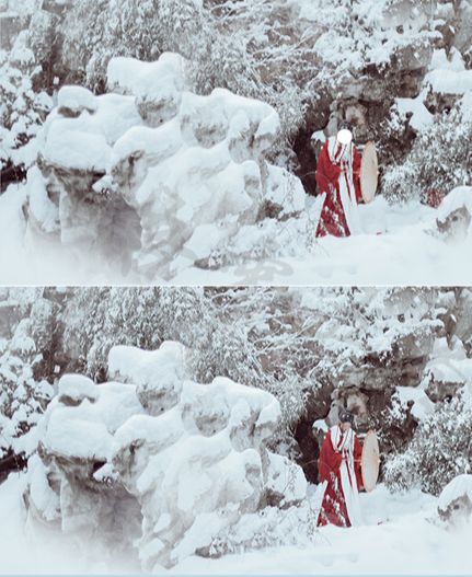 用PS调出洁白干净的雪景人物照片(8)