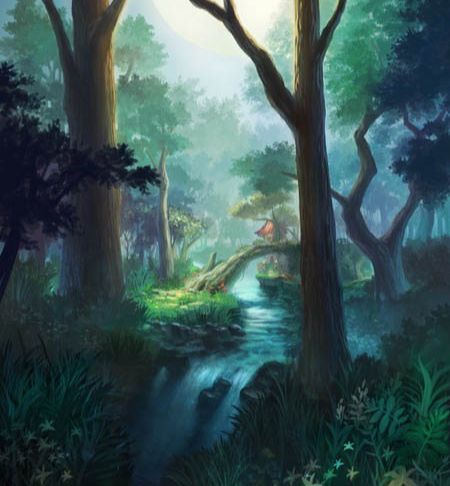PS鼠绘夜色中的梦幻森林(32)