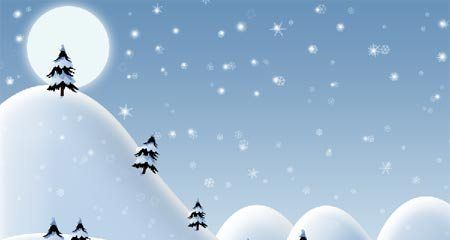 ps设计淡蓝色白雪皑皑的圣诞节贺卡(28)