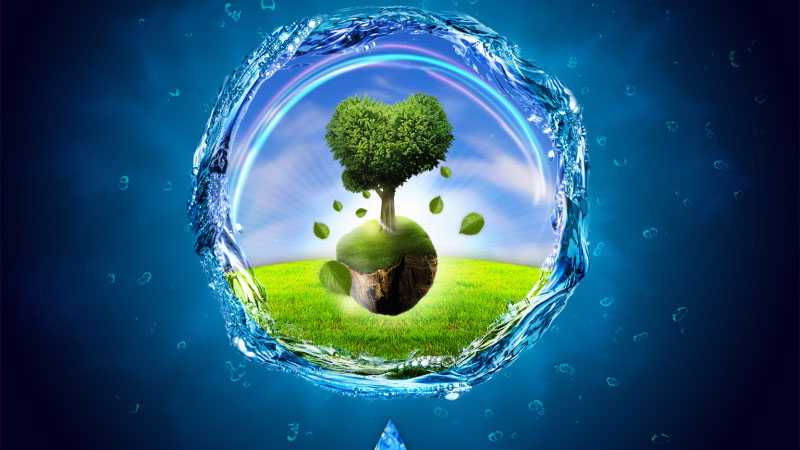 ps设计一张节约用水的环保主题海报
