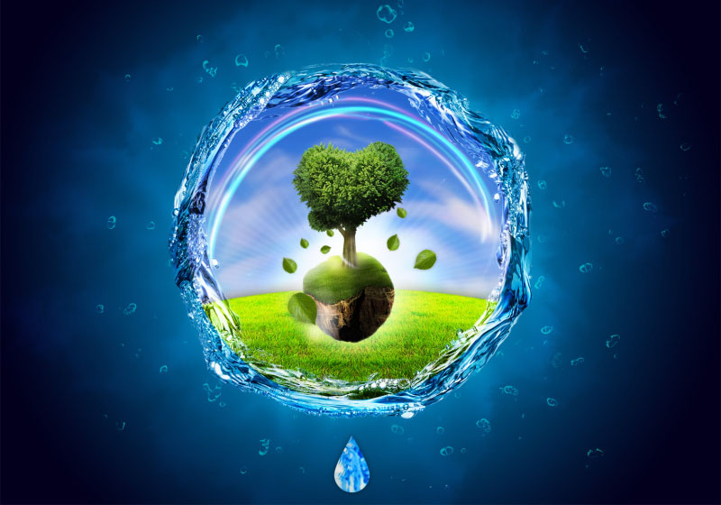 ps设计一张节约用水的环保主题海报(6)
