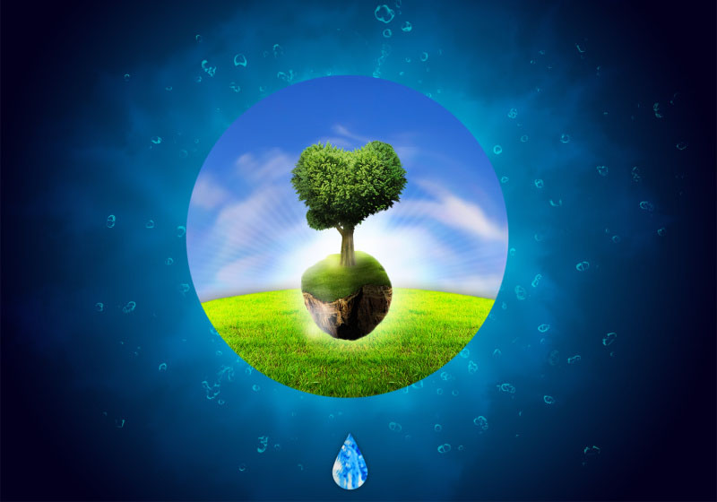 ps设计一张节约用水的环保主题海报(5)