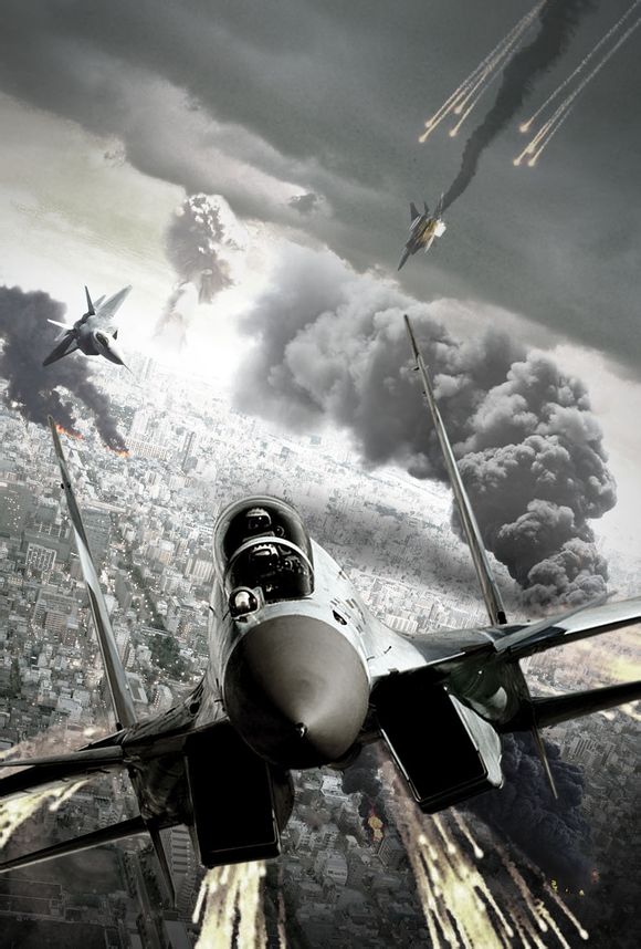 ps设计飞机战争片主题海报