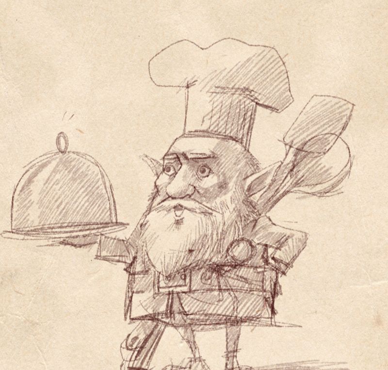 PS CS5绘制卡通厨师老头形像(1)