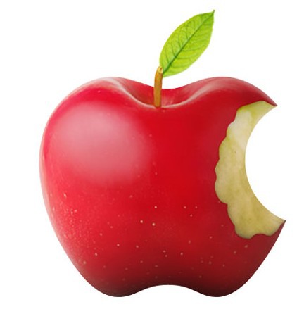 PS简单制作真实的苹果标志(7)