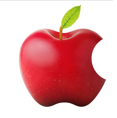PS简单制作真实的苹果标志(6)