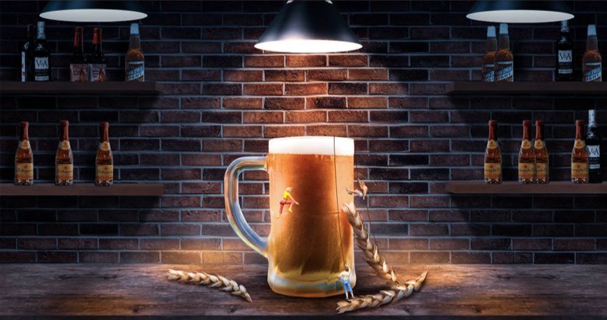 PS合成美味啤酒场景海报(29)
