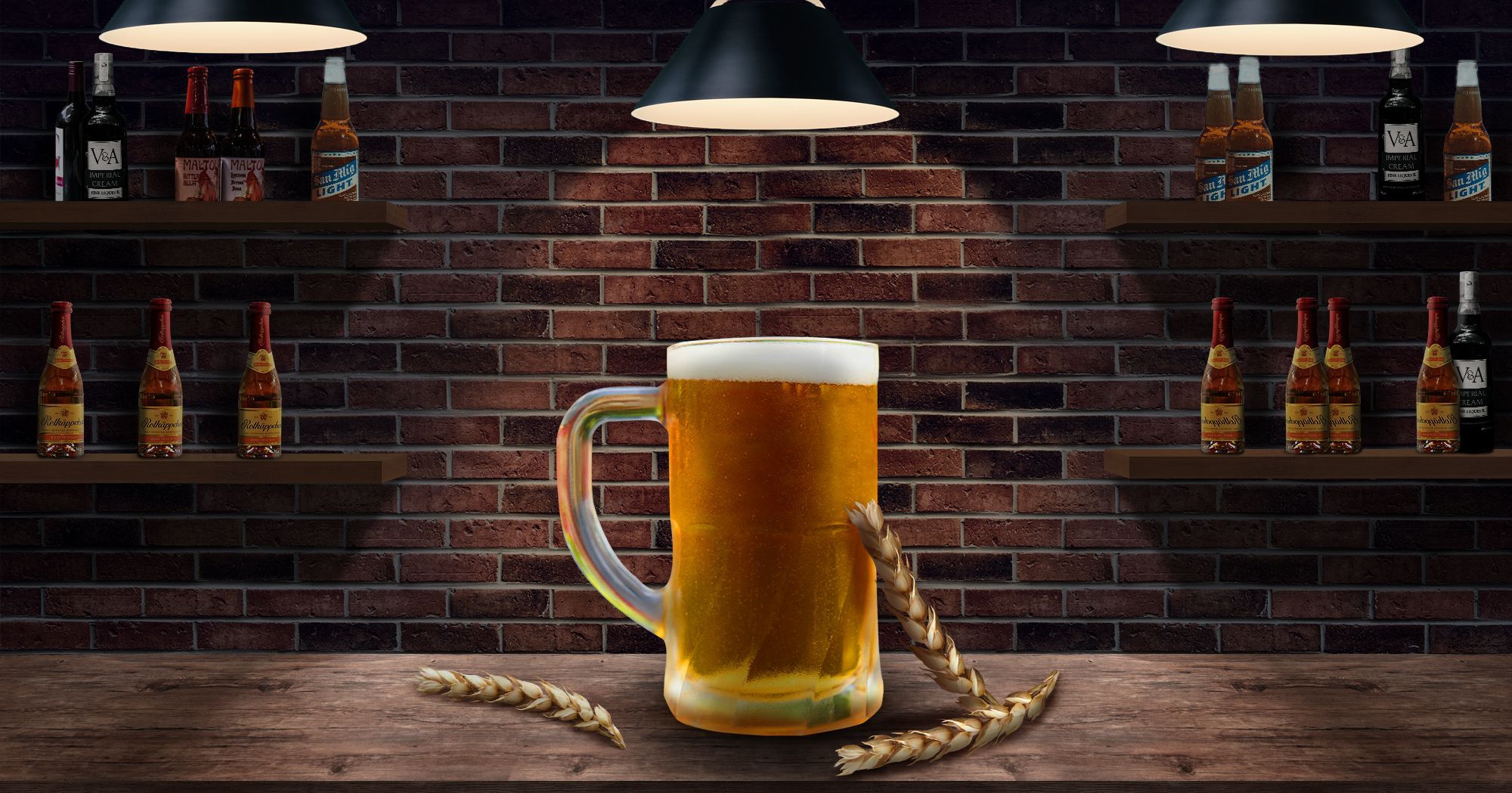PS合成美味啤酒场景海报(22)