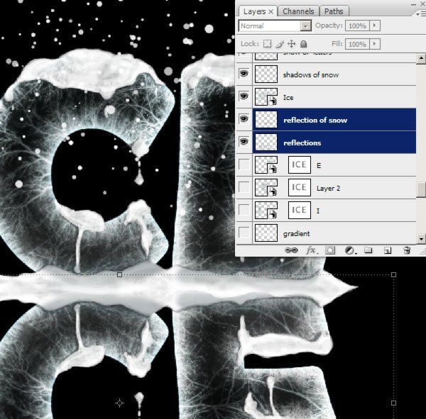 Photoshop设计超酷的冰雪字效果(37)