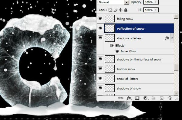 Photoshop设计超酷的冰雪字效果(36)