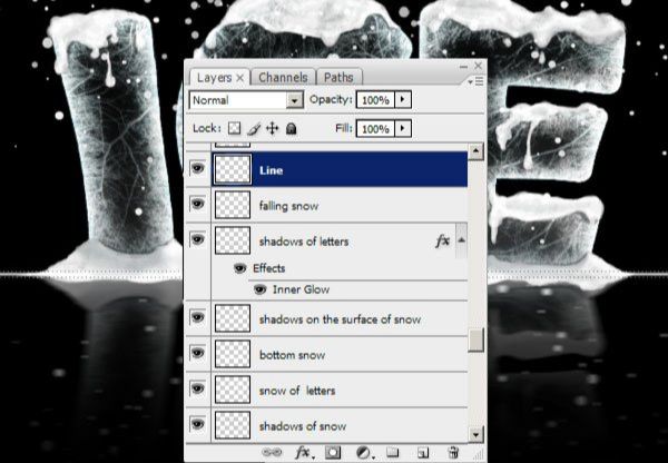 Photoshop设计超酷的冰雪字效果(40)