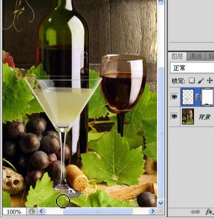 Photoshop使用滤镜抠出透明效果的玻璃杯(19)