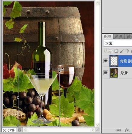 Photoshop使用滤镜抠出透明效果的玻璃杯(16)
