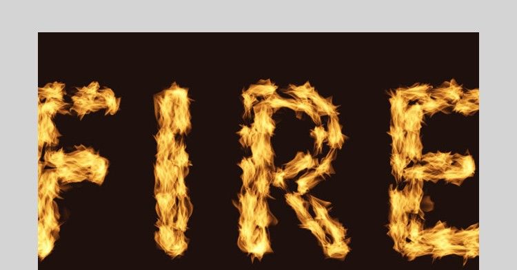 Photoshop设计时尚大气的燃烧火焰字(7)