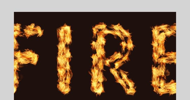 Photoshop设计时尚大气的燃烧火焰字(17)