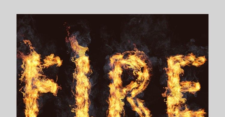 Photoshop设计时尚大气的燃烧火焰字(29)
