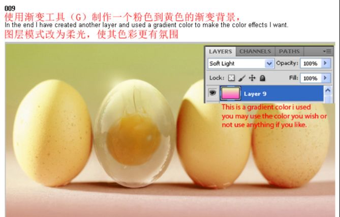 ps合成一个半透明的鸡蛋(10)