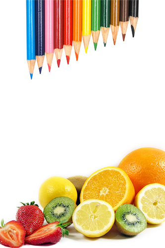 Photoshop合成色彩缤纷的水果图片(1)