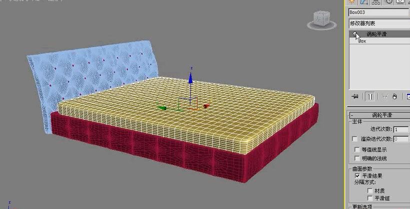 3dmax如何用多边形建模制作欧式床(35)
