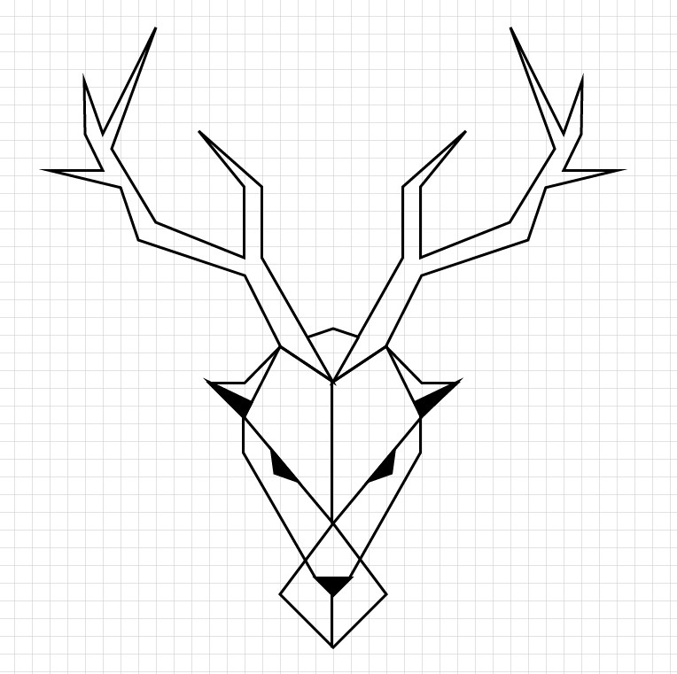 AI制作几何风格鹿Logo(11)