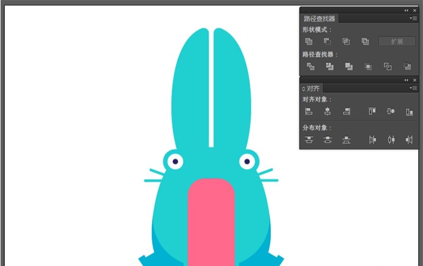 AE+AI制作一只活蹦乱跳的小兔子(11)
