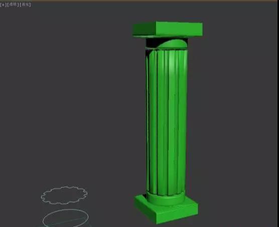3Dmax放样建模制作罗马柱模型教程(24)