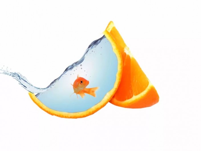 PS合成一款橙子鱼缸