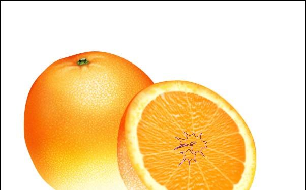 PS绘制鲜美的橙子(35)