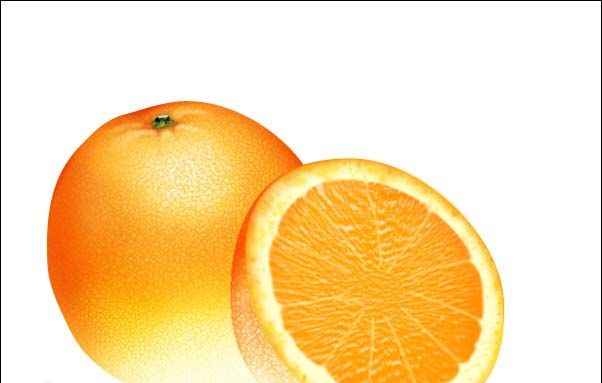 PS绘制鲜美的橙子(34)