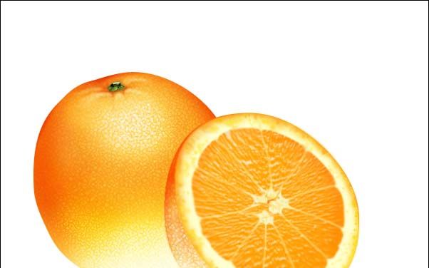 PS绘制鲜美的橙子(36)