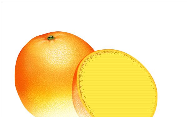 PS绘制鲜美的橙子(18)