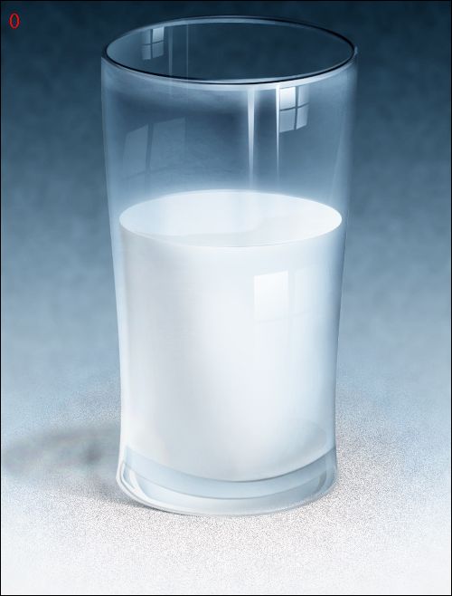 PS绘制装牛奶的杯子(18)