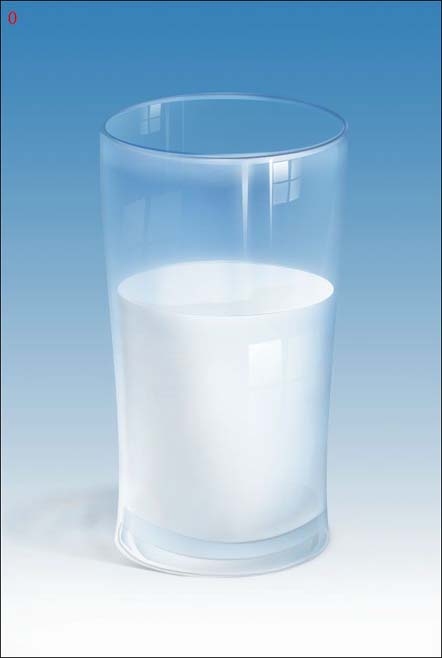PS绘制装牛奶的杯子(14)