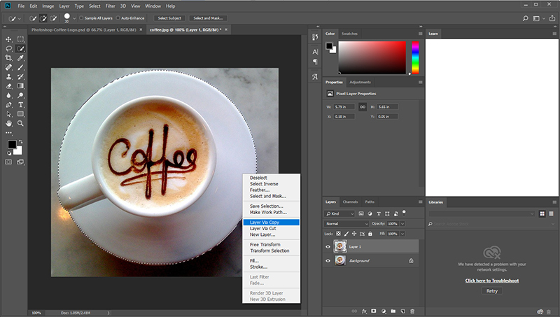 PS如何创建咖啡徽标(3)