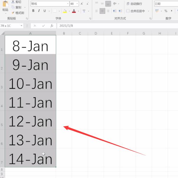 Excel表输入日期显示Jan(1)