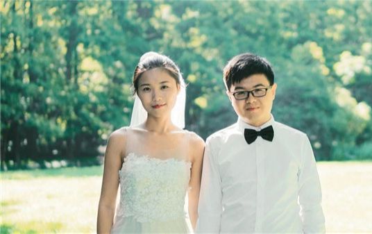 Photoshop调出夏季小清新风格的婚纱外景(4)