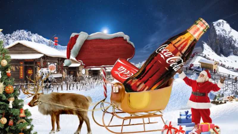 ps制作可口可乐圣诞宣传海报