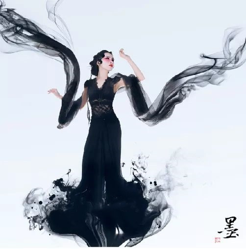 水墨效果，制作具有中国风的水墨人像照片