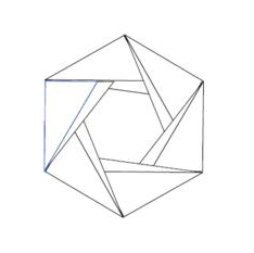 Illustrator绘制三角形组成的六边形(5)