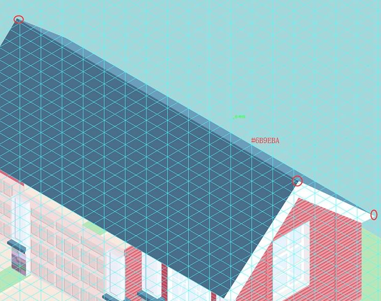 AI绘制2.5D美式风格小别墅(82)