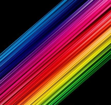 Photoshop纤维滤镜制作精美彩虹光线
