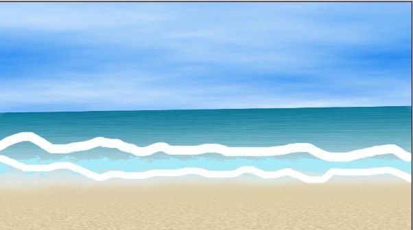 PS滤镜制作清爽的夏季海滩(12)