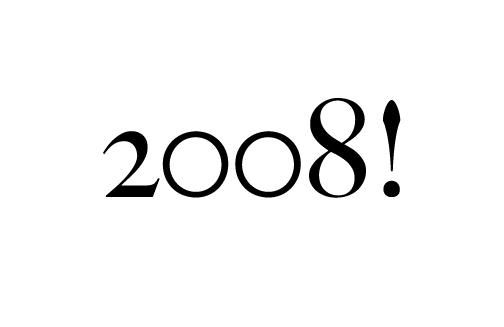 ps做2008字体立体效果(1)