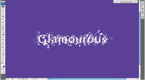 ps制作Glamourous字体特效(7)